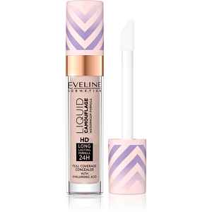 Eveline Cosmetics Liquid Camouflage voděodolný korektor s kyselinou hyaluronovou odstín 03 Soft Natural 7.5 ml