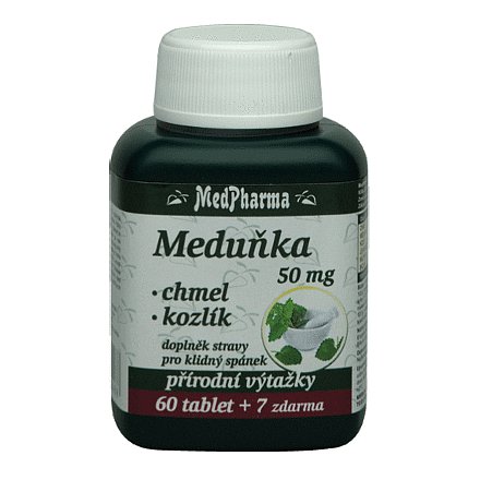 MedPharma Meduňka+chmel+kozlík orální tobolky 67