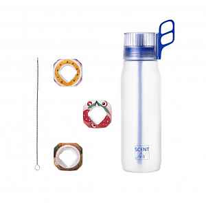 SCENT AIR HYDRATION Láhev Falco 650 ml modrá Sportovní láhev s brčkem