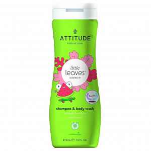 ATTITUDE Little leaves dětské tělové mýdlo a šampon 2 v 1 s vůní melounu a kokosu 473 ml