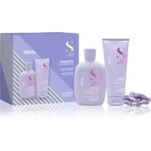 Alfaparf Milano Semi di Lino Smooth Duo Kit dárková sada pro nepoddajné a krepatějící se vlasy 3 ks