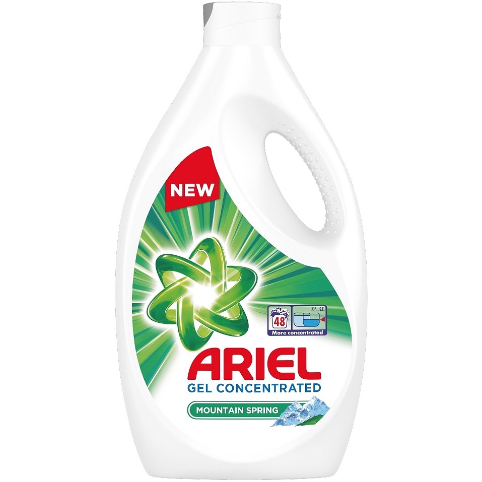 ARIEL Mountain Spring 2,64 L (48 praní) – Prací gel