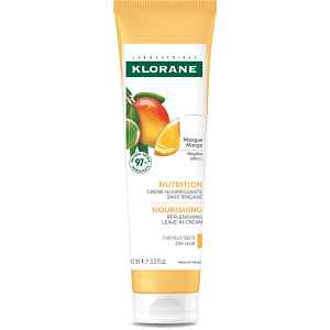 Klorane Mango Leave-in Cream Dry Hair bezoplachový krém pro výživu a hydrataci 125 ml
