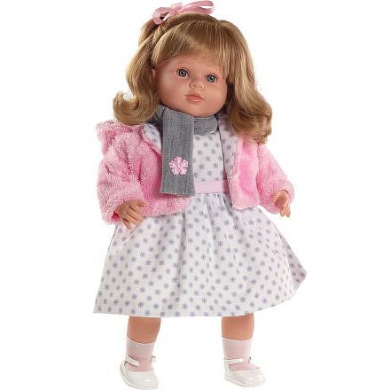 Luxusní mluvící dětská panenka-holčička Berbesa Carla 53cm