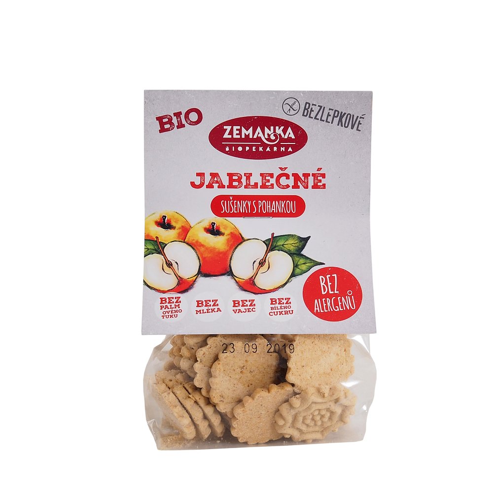 ZEMANKA Bezlepkové pohankovo - jablečné sušenky BIO 100 g