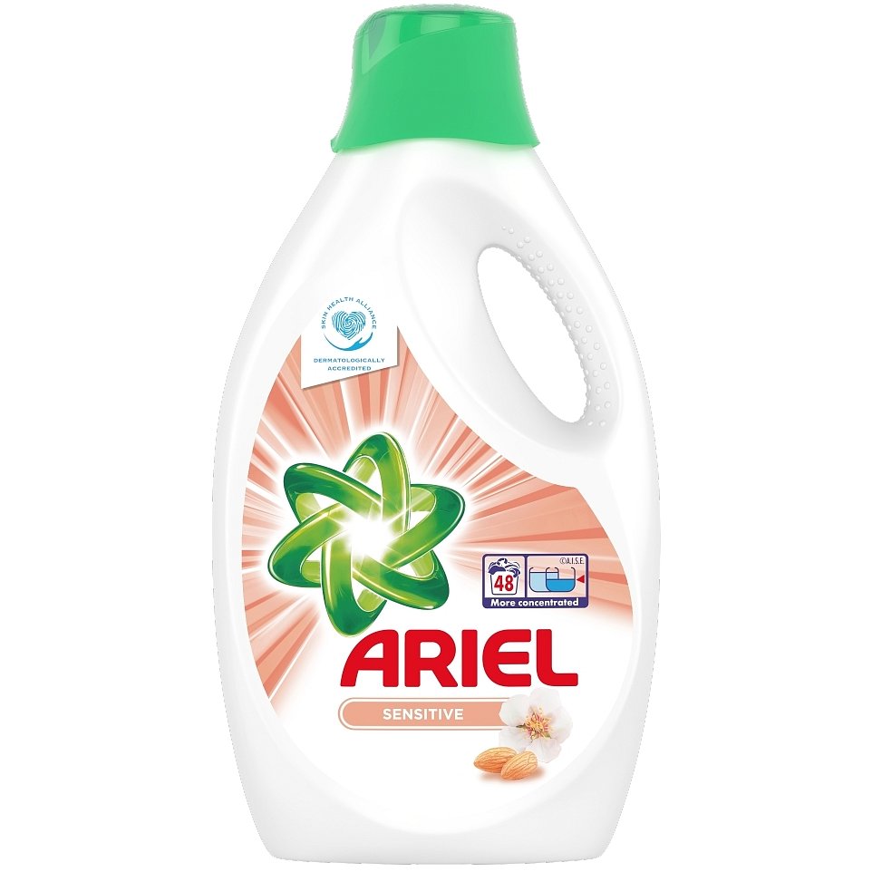 ARIEL Sensitive 2,64 L (48 praní) – Prací gel