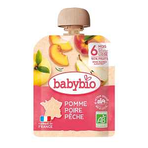 Babybio BIO kapsička jablko, hruška, broskev 90 g