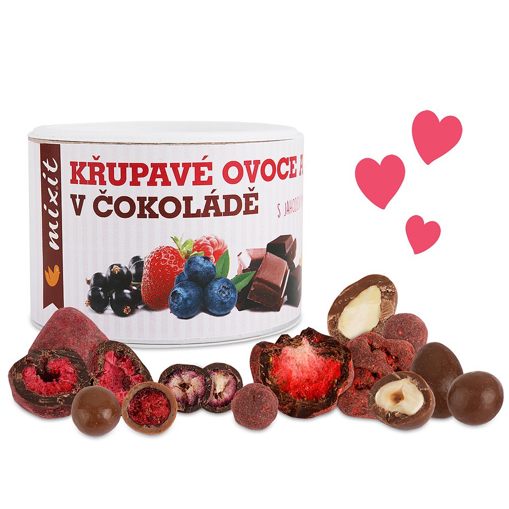 MIXIT Křupavé ovoce a ořechy v čokoládě 180 g