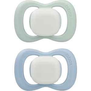 B.Box Glow 0-6m dudlík Sky/Sage 2 ks