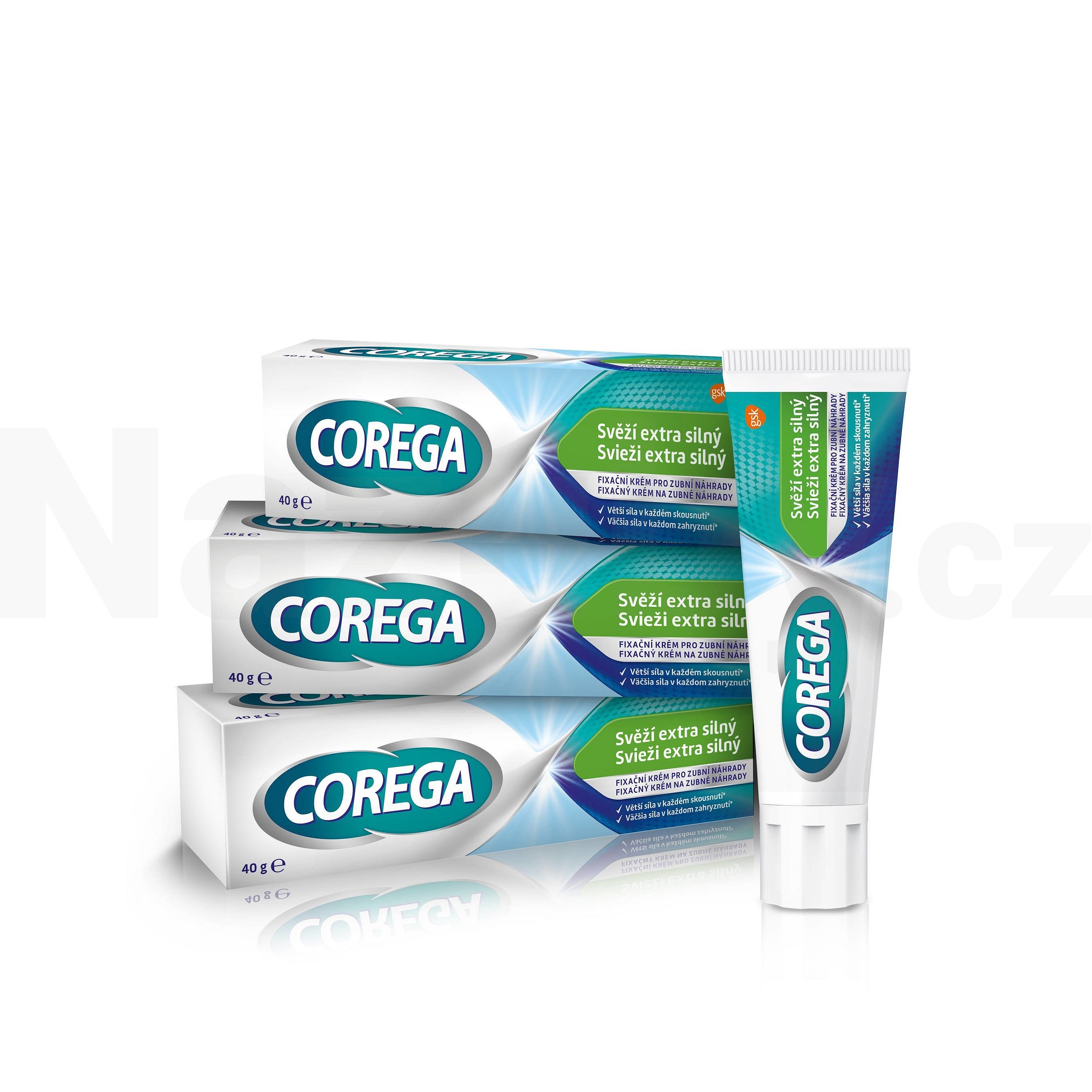 Corega fixační krém Extra silný svěží 3x40g