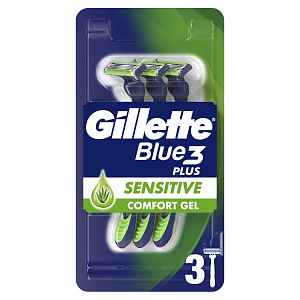 Gillette Blue3 Sensitive pánská jednorázová holítka 3 ks