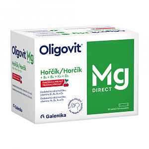 Oligovit Mg DIRECT Hořčík + B1 + B6 + K2 + D3 50 sáčků