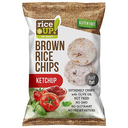 Rýžové chipsy kečup 60g