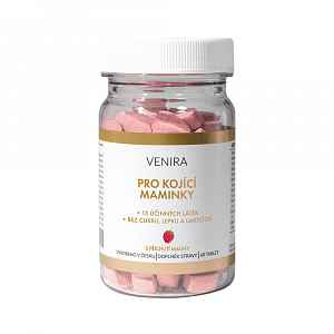 Venira Vitamíny pro kojící ženy malina 60 cucacích tablet