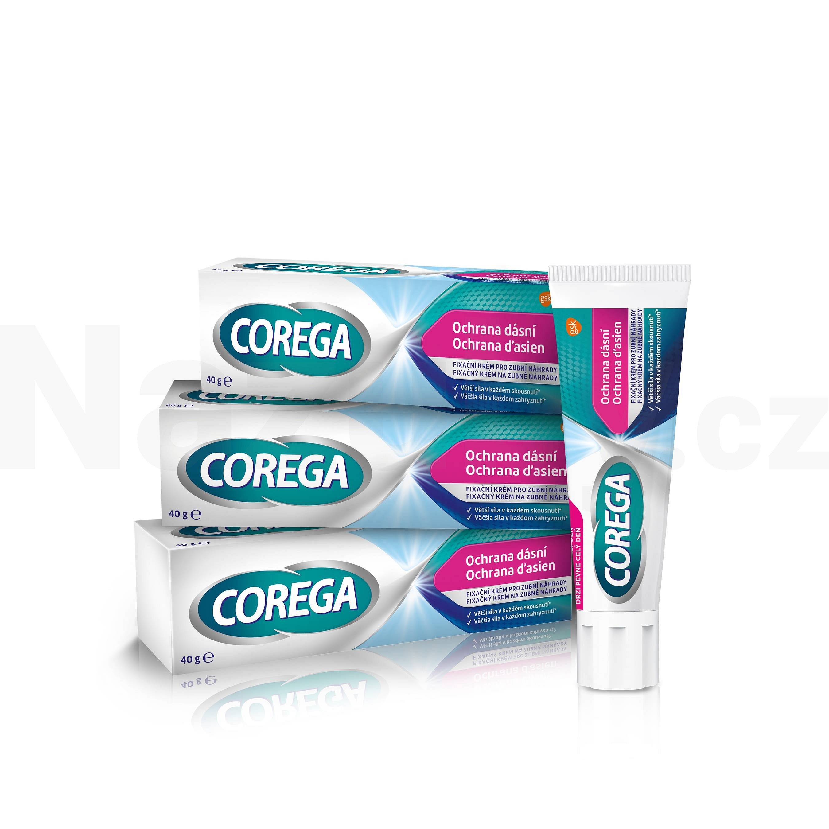 Corega Extra Strong ochrana dásní 3x40g