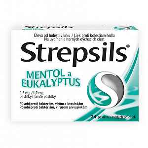 Strepsils Mentol a eukalyptus orm.pas.24 I