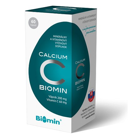 CALCIUM S VIT.C orální tobolky 60 Biomin