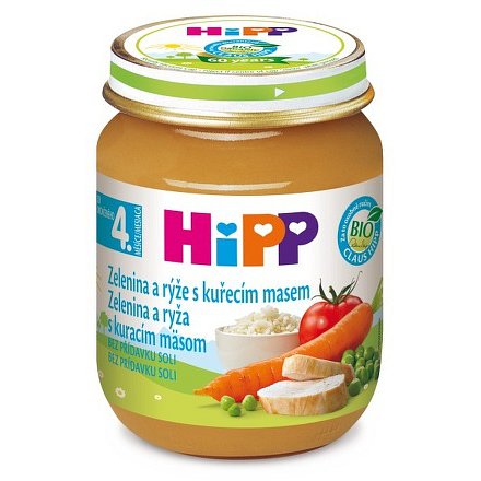 HIPP BABY MENU Zeleninová omáčka s rýží a kuřetem 125g