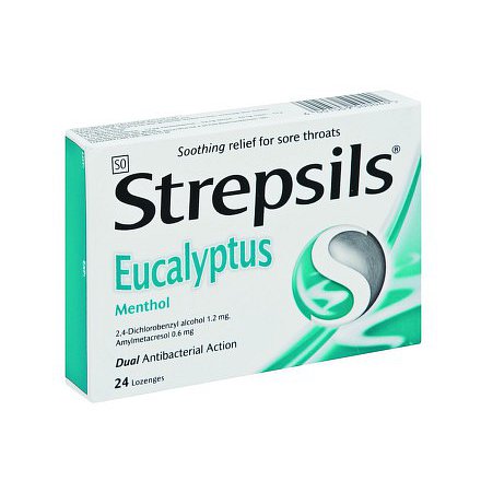 Strepsils Mentol a eukalyptus orm.pas.24 I