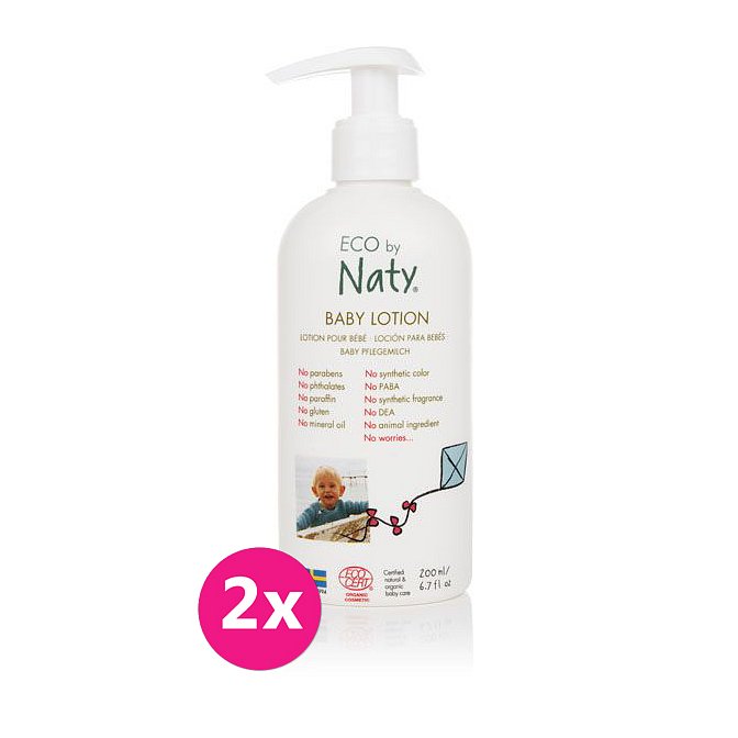 2x ECO BY NATY Dětské tělové mléko 200 ml