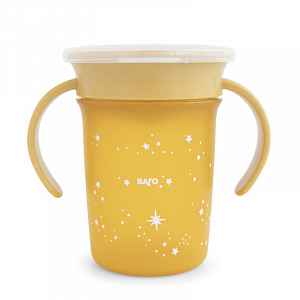 Saro Baby tréninkový hrníček 360° Mustard
