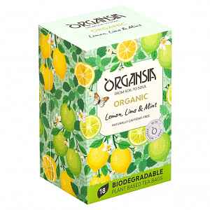 ORGANSIA Lemon lime & mint ovocno-bylinný čaj BIO 18 sáčků