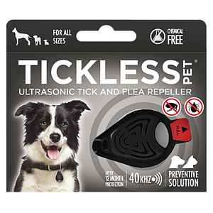 TICKLESS PET Ultrazvukový odpuzovač klíšťat a blech pro psy barvy black