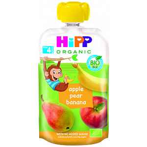 HiPP BIO 100% ovoce Jablko-Hruška-Banán 100g