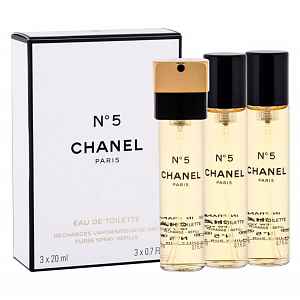 Chanel N°5 toaletní voda cestovní balení pro ženy 3 x 20 ml