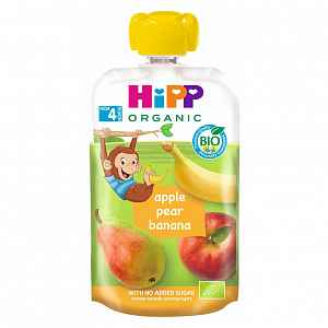 HiPP BIO 100% ovoce Jablko-Hruška-Banán 100g
