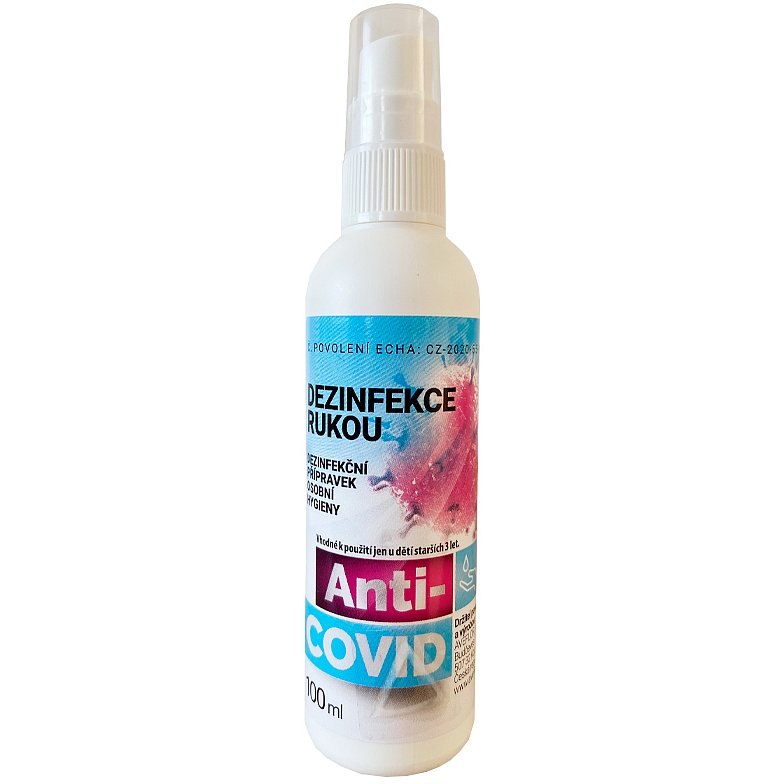 Anti-COVID dezinfekční přípravek rozprašovač 100ml