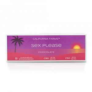 California Farms Sex please 200 mg CBD/150 mg CBG čokoláda 10 ks