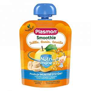 Plasmon Kapsička Smoothie NUTRI-MUNE Jablko a banán s cereáliemi 85 g