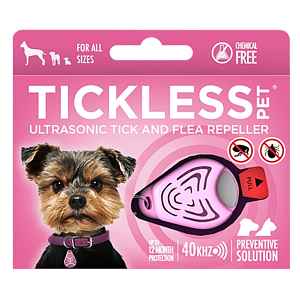 TICKLESS PET Ultrazvukový odpuzovač klíšťat a blech pro psy barvy pink 1 kus