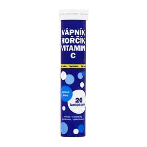 Vitar Šumivé tablety Vápník, hořčík a vitamin C, doplněk stravy 20 ks