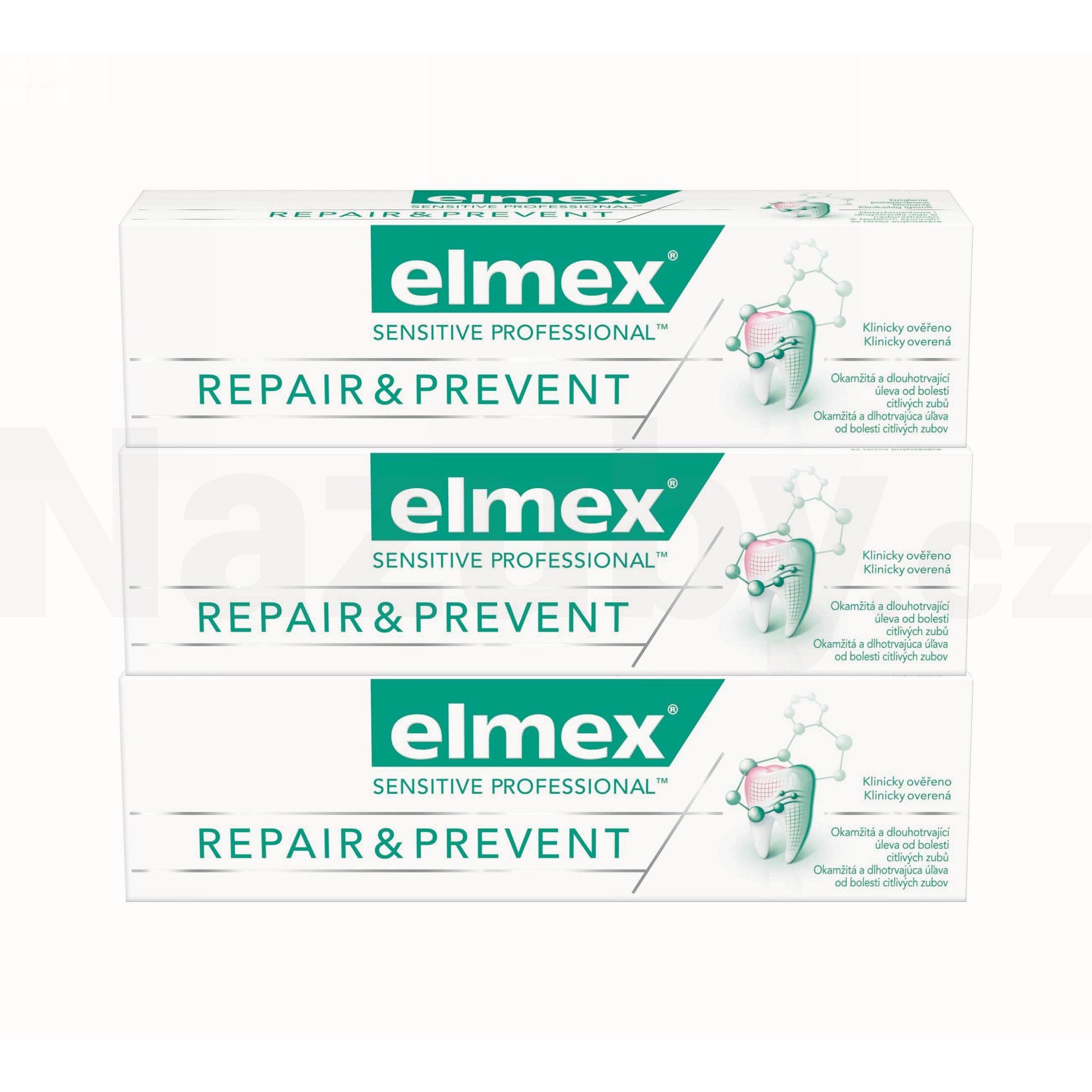Elmex Sen.rof.Repair&Prevent zubní pasta 3x75 ml