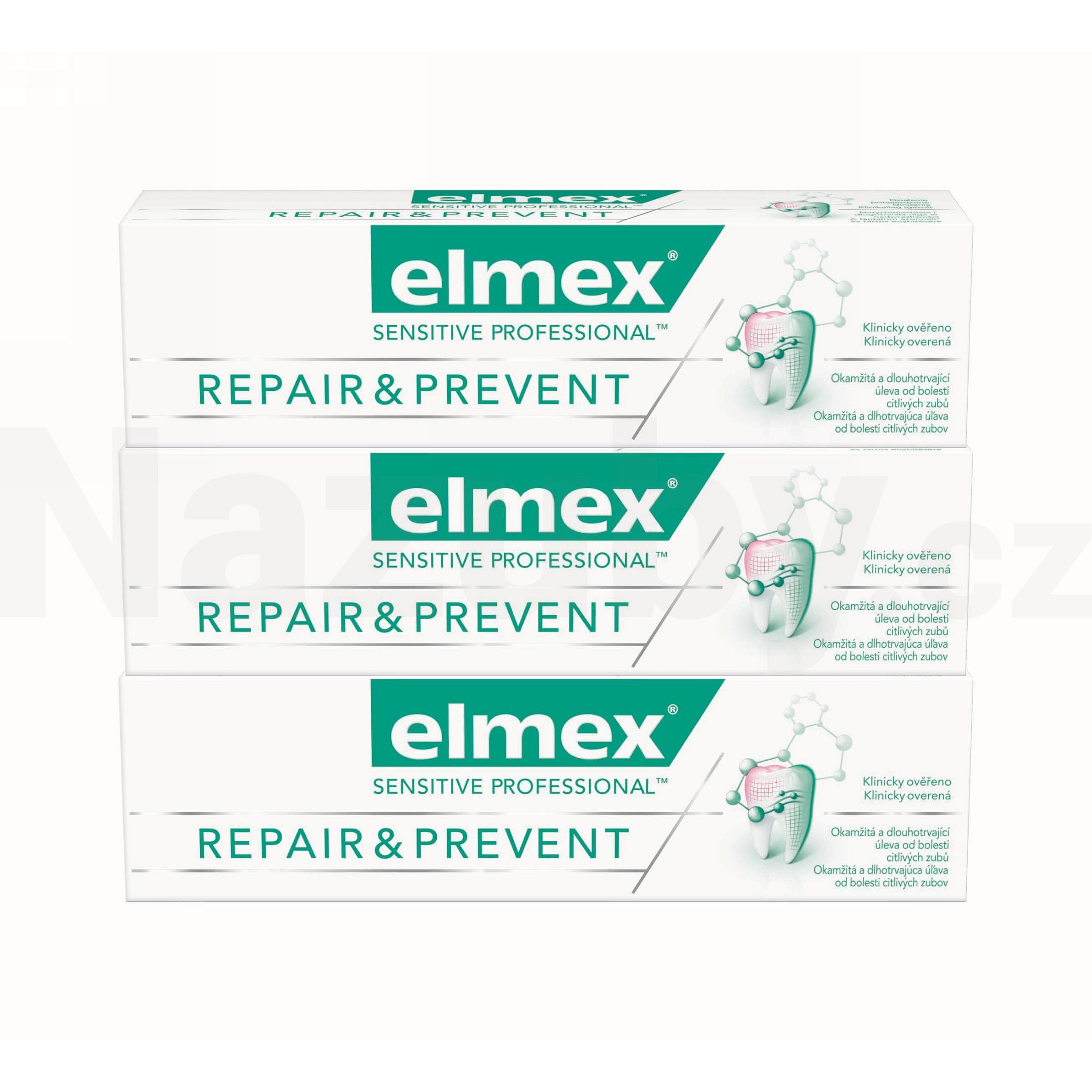 Elmex Sen.rof.Repair&Prevent zubní pasta 3x75 ml