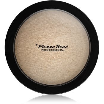 Pierre René Face Highlighting Powder kompaktní pudrový rozjasňovač odstín 01 Glazy Look 12 g