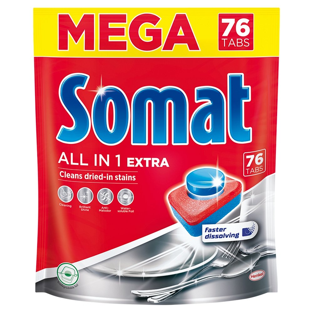 SOMAT All in 1 Mega Extra Tablety do myčky na nádobí 76 ks
