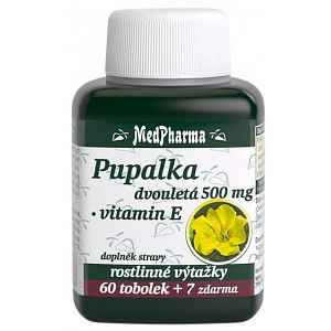 MedPharma Pupalka dvouletá 500 mg+vitamín E tobolky 67