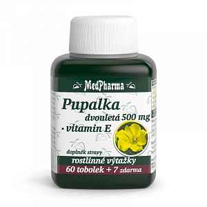MedPharma Pupalka dvouletá 500 mg+vitamín E tobolky 67