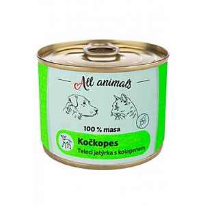 All Animals Kočkopes Telecí Jatýrka S Kolagenem 200g
