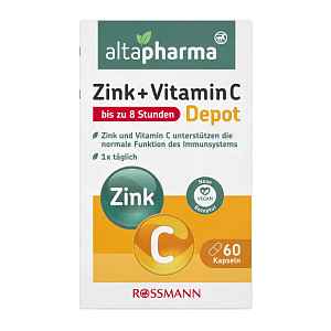 altapharma Tablety s vitaminem C a zinkem, doplněk stravy 60 ks