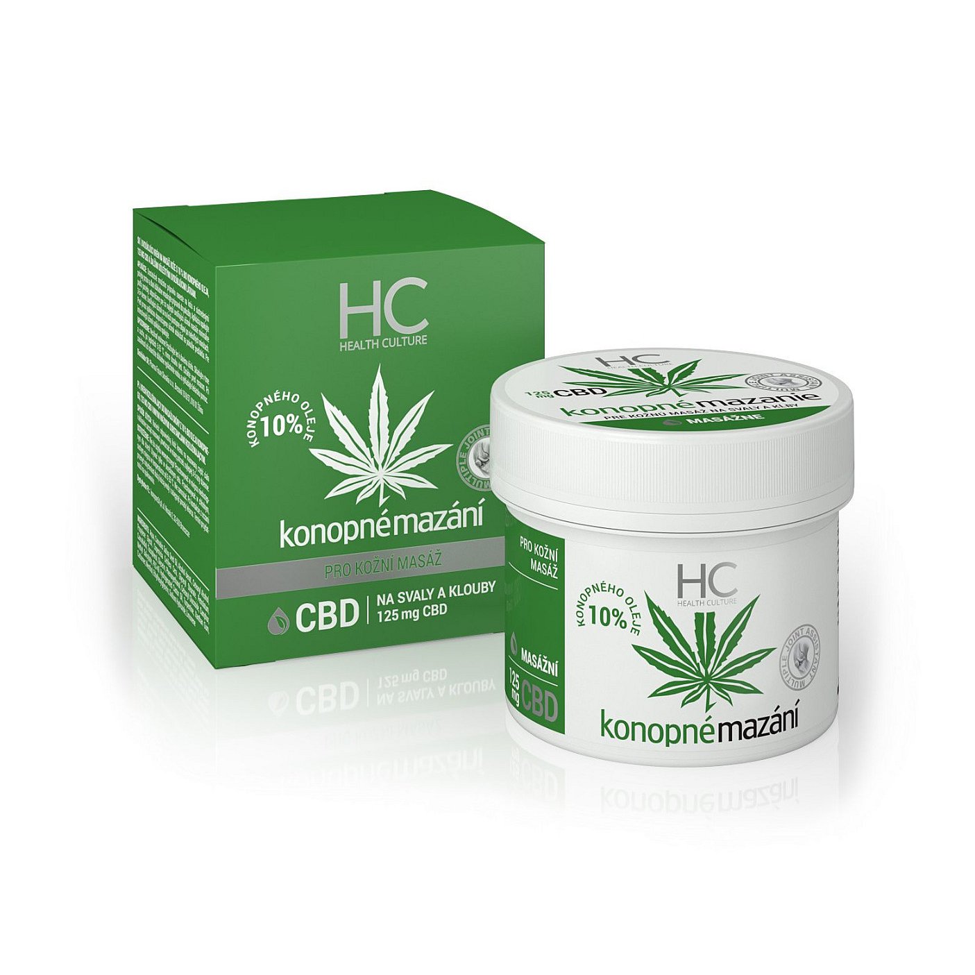 Health Culture CBD konopné mazání masáž 125 ml