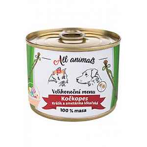 All Animals Kočkopes Velikon.menu Králík Smetánka 200g