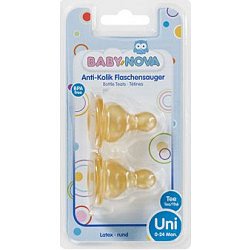 Baby Nova Savička kulatá latexová na čaj 2 ks