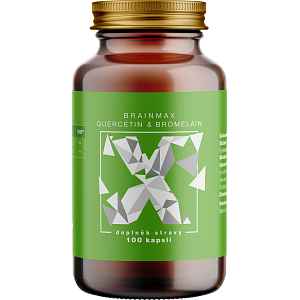 BrainMax Quercetin & Bromelain, Kvercetin a Bromelain, 100 rostlinných kapslí
