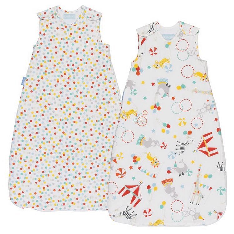 GRO Vak spací Roll Up Wash & Wear Twin pack 1.0 Tog 0-6m Grobag