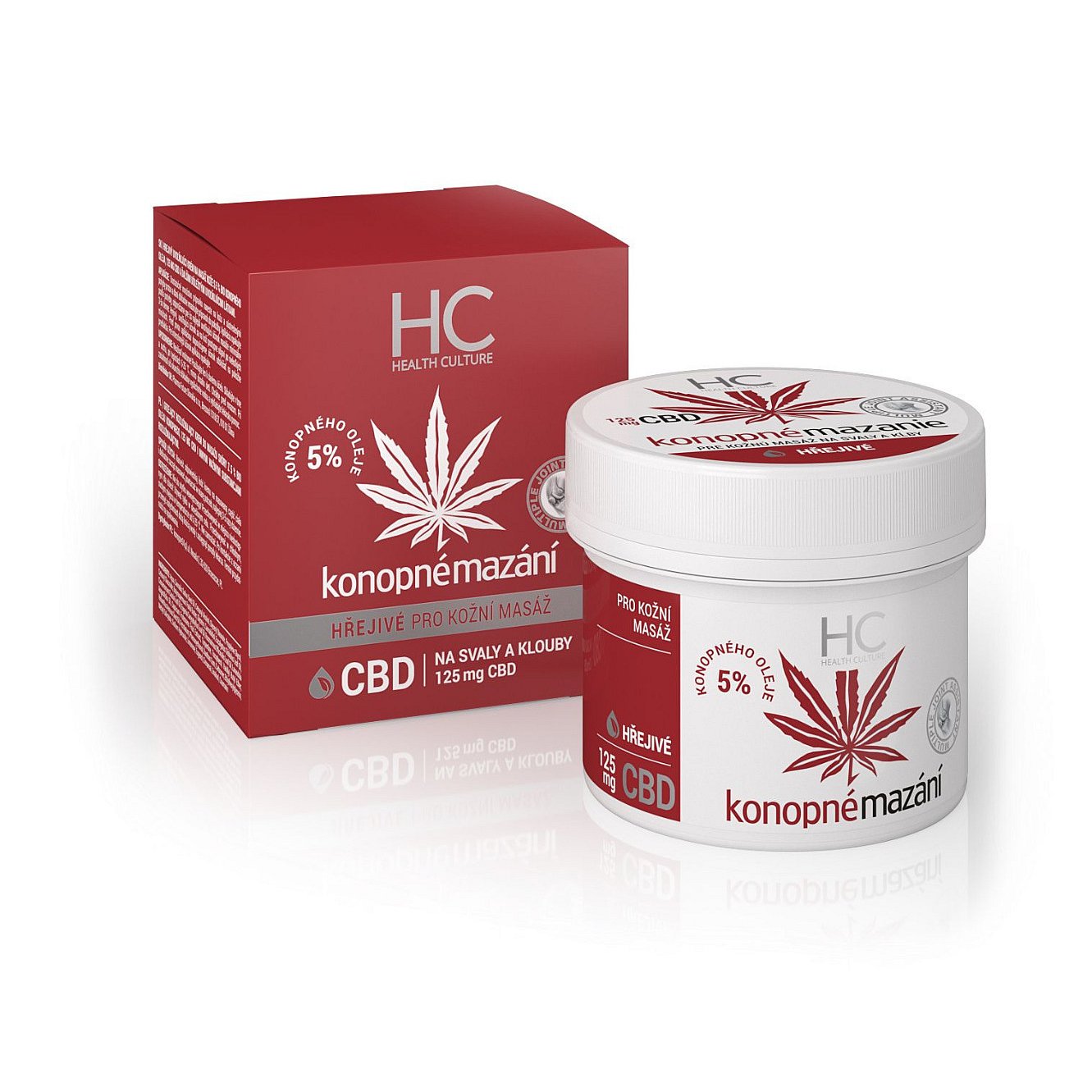 Health Culture CBD konopné mazání hřejivé 125 ml