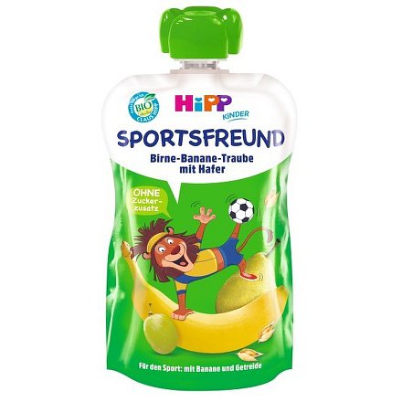 HiPP BIO Sport Hruška-Banán-Bíle hrozno-Oves 120g